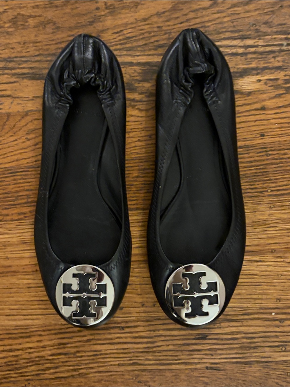 Tory Burch  Leather Logo Flats